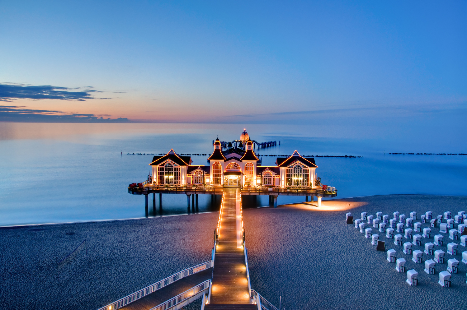 pier with restaurant at the balt